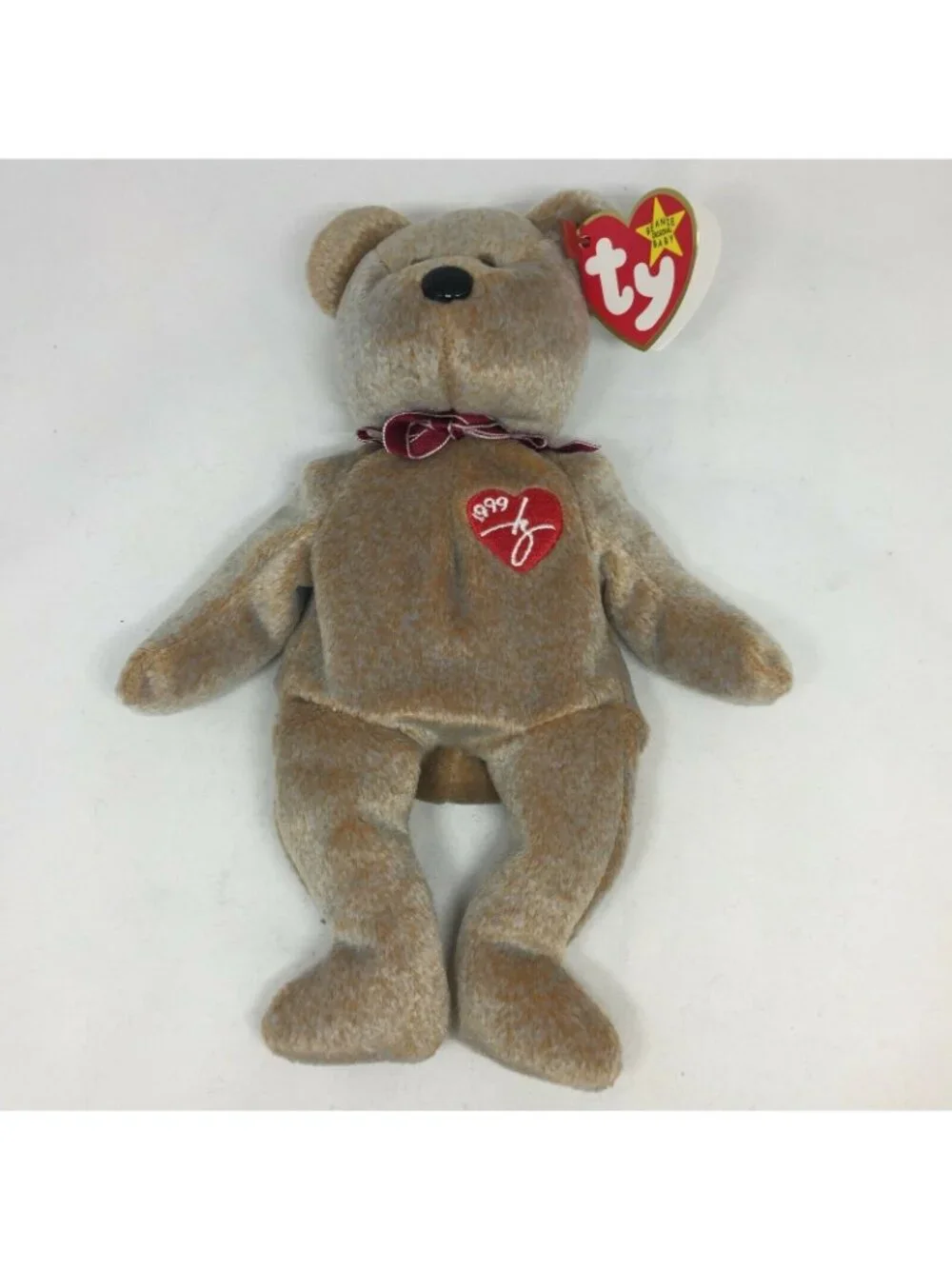 Ty Original Beanie Baby Signature Bear Plush Stuffed Animal Retired W Tag 1999